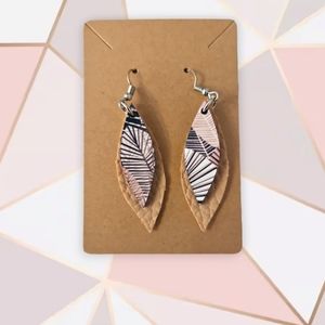 Skinny Leaf Earring Set